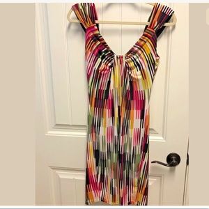 Modern striped sleeveless dress gorgeous G1-1350